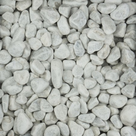 Mramorový oblázek Kararská bílá velikost 25-40 mm